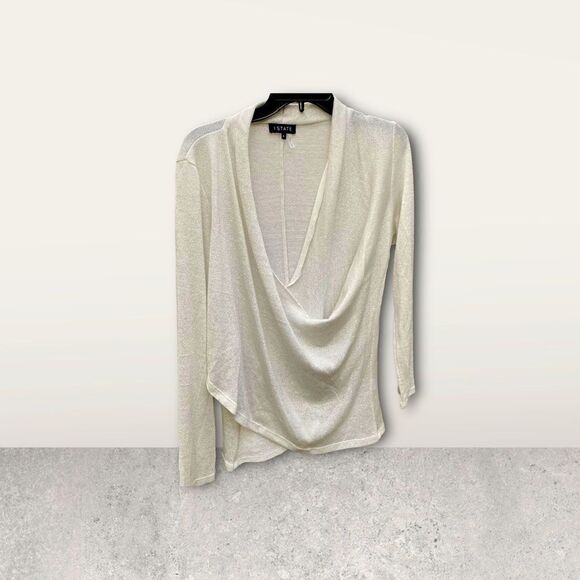 1 State Criss Cross Sparkle Top Sz Large NWT - Picture 1 of 5